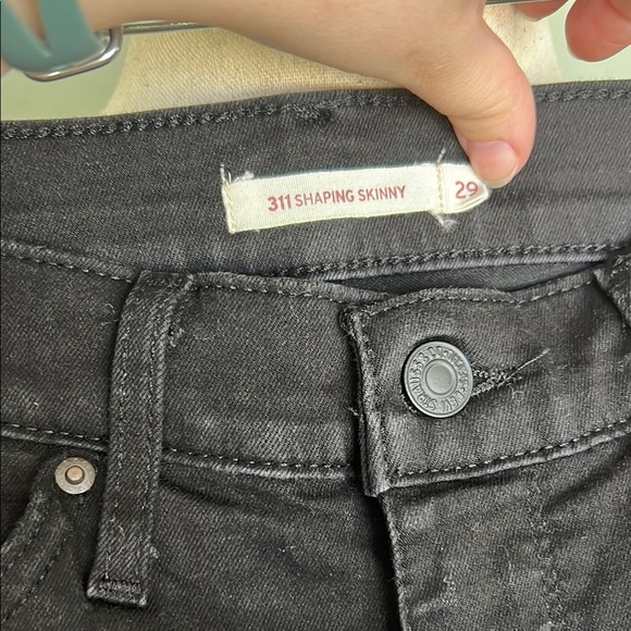 Levi's 311 Black Shaping Skinny Jeans - Picture 2 of 7